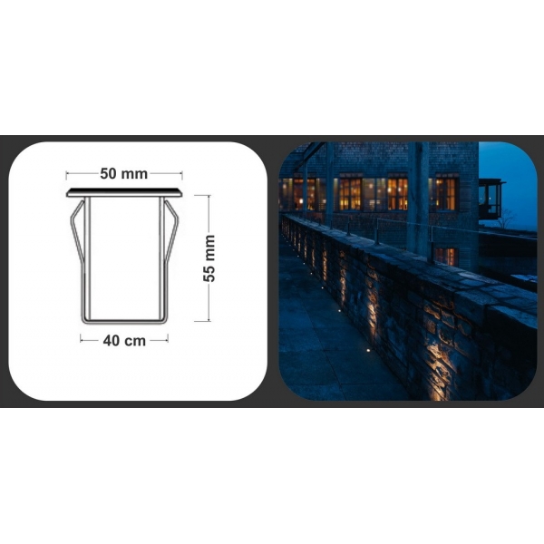 چراغ دفنی توکار مدل FEC-1601-3W LED