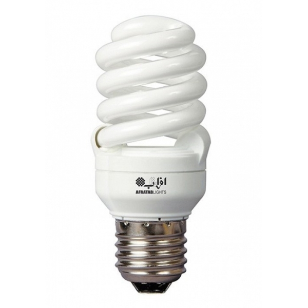لامپ کم مصرف افراتاب مدل 15FSP-T2-PTC سرپیچ E27