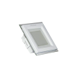 چراغ پنلی  مربع دور شیشه ای شیله 12 وات مدل SCGSQ-12