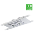 چراغ LED آویز مولتی دانلایت مازی نور مدل اوربیتال سه خانه 12.5 سانتی