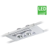 چراغ LED آویز مولتی دانلایت مازی نور مدل اوربیتال چهارخانه 12.5 سانتی