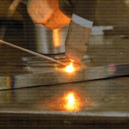 جوش سیم مسی به صفحه مسی (جوش آرگون)