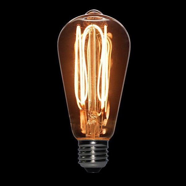 لامپ ادیسونی 3 وات LED مدل BLST64 حباب خاکستری روشن
