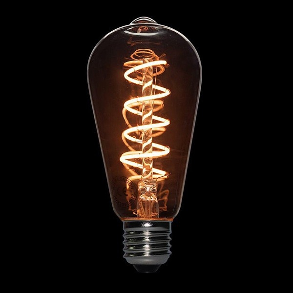 لامپ LED ادیسونی 3 وات مدل BLST64 پیچی خاکستری روشن