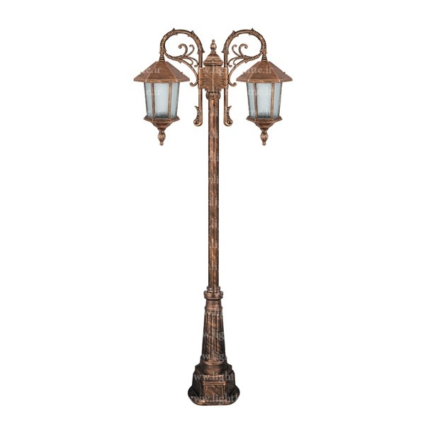 سرشعله چراغ پارکی دو شاخه تکشیدفام مدل ویکتوریا 7523D