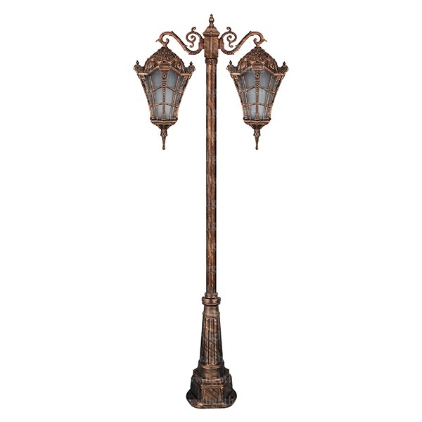 سر شعله چراغ پارکی دو شاخه تکشید فام مدل وستا بزرگ 8622D