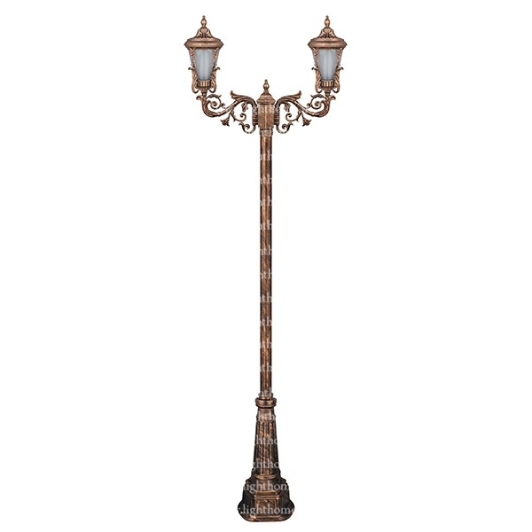 سرشعله چراغ پارکی دوشاخه بیتا نور مدل آرتین Bi-6724U