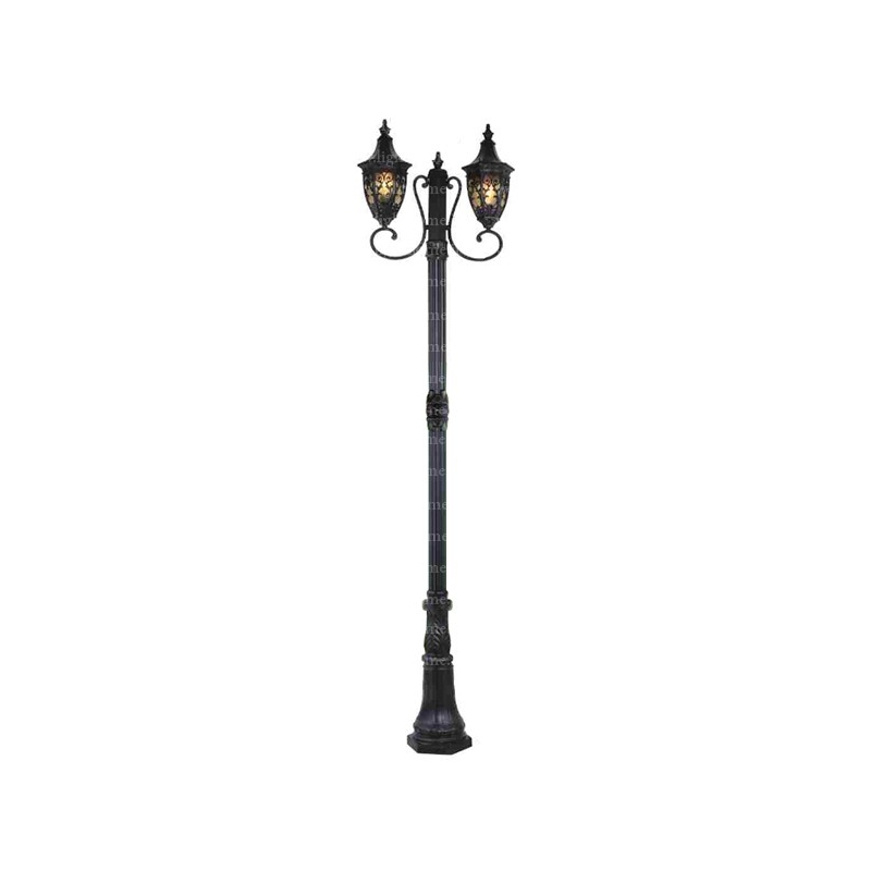 چراغ پارکی دوشعله مانک پایا مدل MOUCA-M-M232PD2