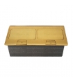 باکس فلزی توکار 6 ماژول طلایی دانوب (قابل نصب داخل میز)
