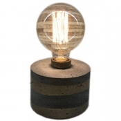 چراغ رومیزی بتنی دست ساز بدون لامپ مدل 2913