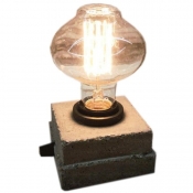چراغ رومیزی بتنی دست سایز بدون لامپ مدل مطبق 1213