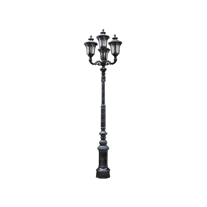 سرشعله چراغ پارکی چهار شاخه مانک پایا مدل TORANJ-XLM256P3C4