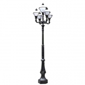 سرشعله چراغ پارکی پنج شاخه مانک پایا مدل BUBBLE-M261P4C4+1