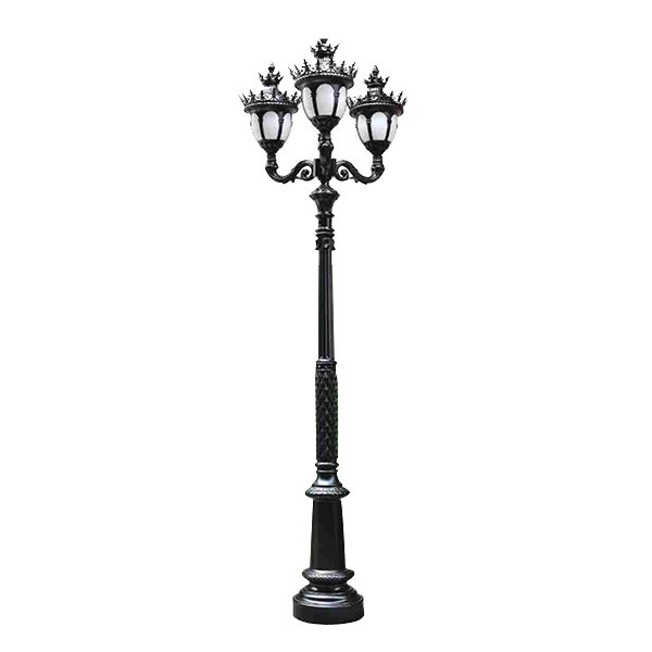 سرشعله چراغ پارکی سه شاخه مانک پایا مدل JOOBIN-XLM258P3C3