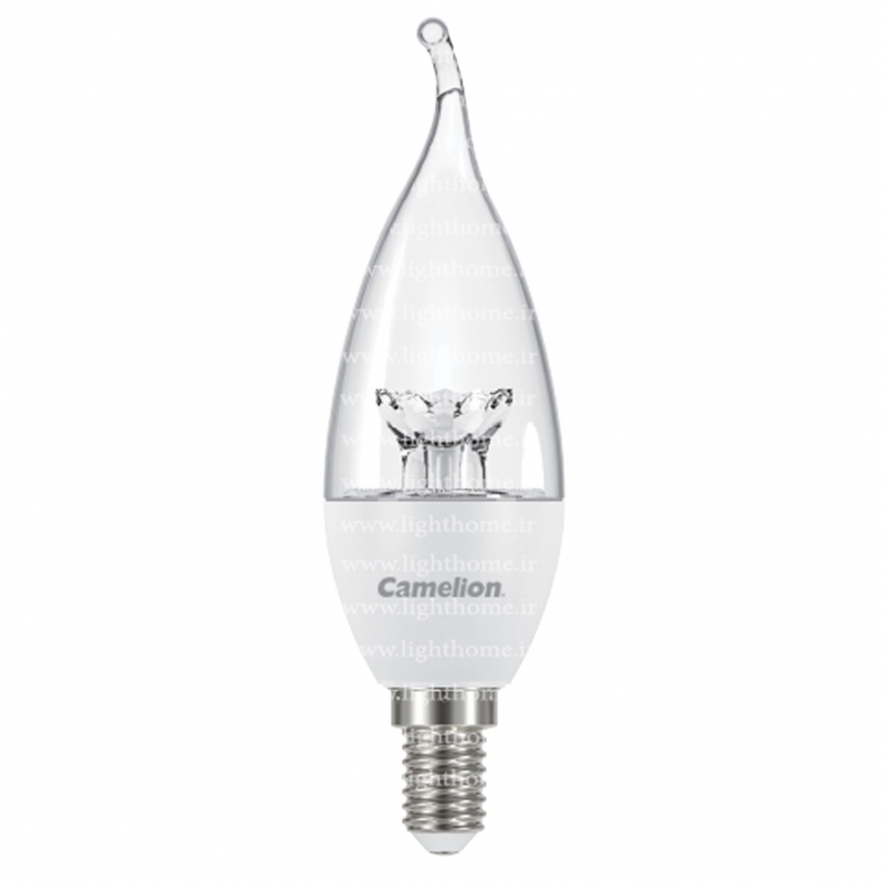 لامپ شمعی اشکی 6 وات کریستالی کملیون مدل C37