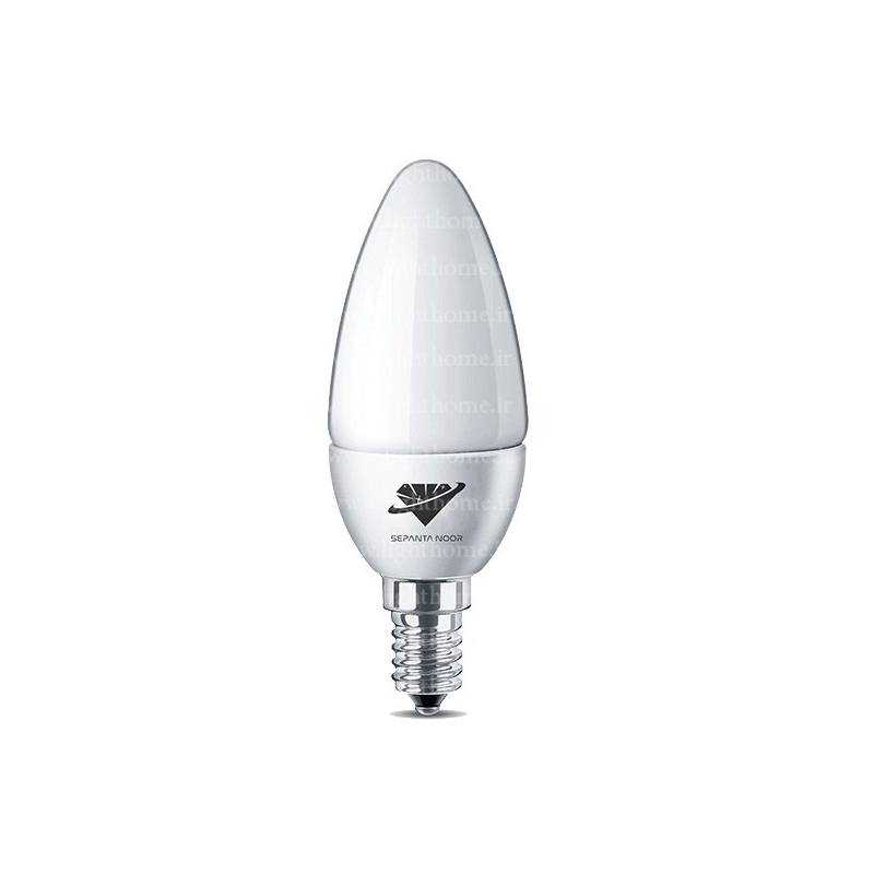 لامپ ال ای دی 5 وات شمعی قابل اتصال به دیمر (Dimmable) سپنتا نور