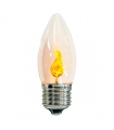 لامپ شمعی 3 وات انگاره مدل C35 (شعله سوسوزن)
