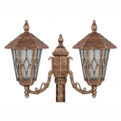 چراغ پارکی دو شعله تکشیدفام مدل VIKTOR Ta-7621U