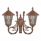 چراغ پارکی دو شعله تکشیدفام مدل VIKTOR Ta-7623U