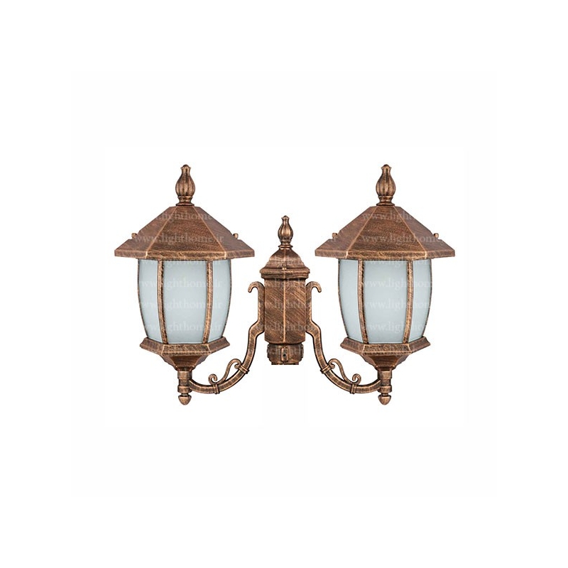 چراغ پارکی دو شعله تکشیدفام مدل Viktoria Khomrehie Ta-8121U