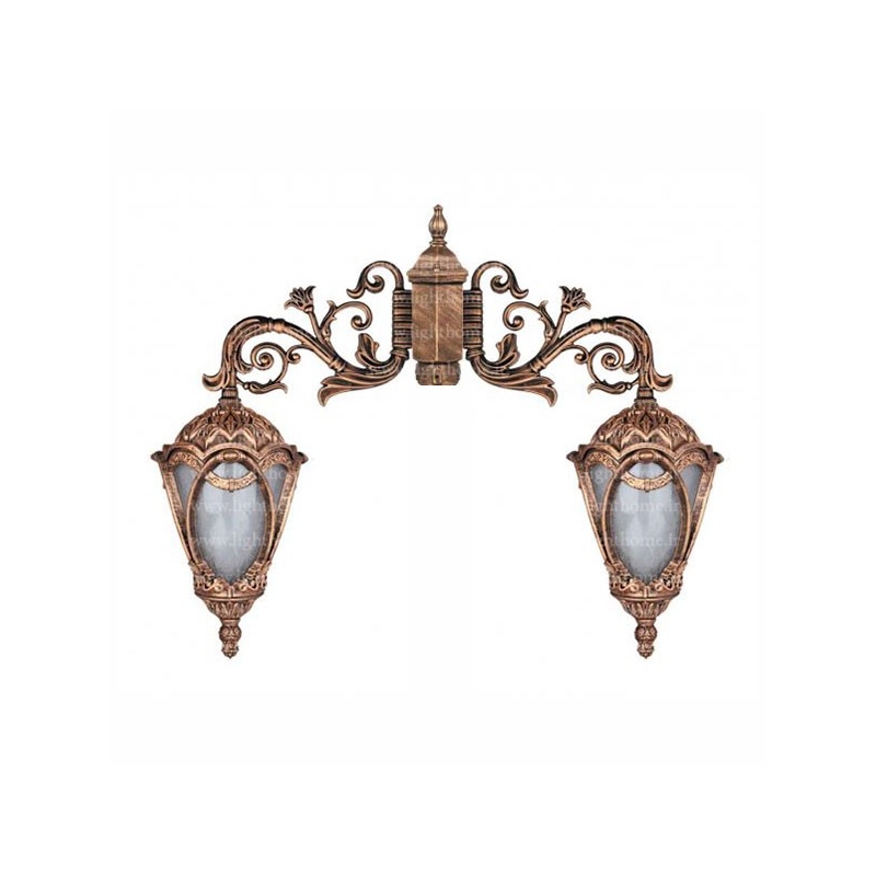 چراغ پارکی دو شعله تکشیدفام مدل Mehregan Ta-8724D