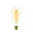 لامپ حبابی فیلامنتی 8 وات خمره ای طلایی EDC