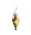 لامپ ال ای دی 5 وات EDC شمعی با پایه طلایی