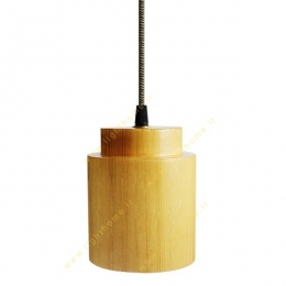 چراغ آویز انگاره چوبی لامپ دار مدل MAGMA 3
