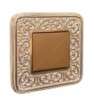 کلید و پریز آنتیکو سری FIORE طلایی با کادر پتینه سفید