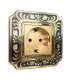 کلید و پریز آنتیکو سری VITA طلایی با کادر پتینه سرمه ای