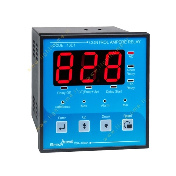 رله کنترل آمپر سه فاز شیوا امواج مدل CAD–1000A