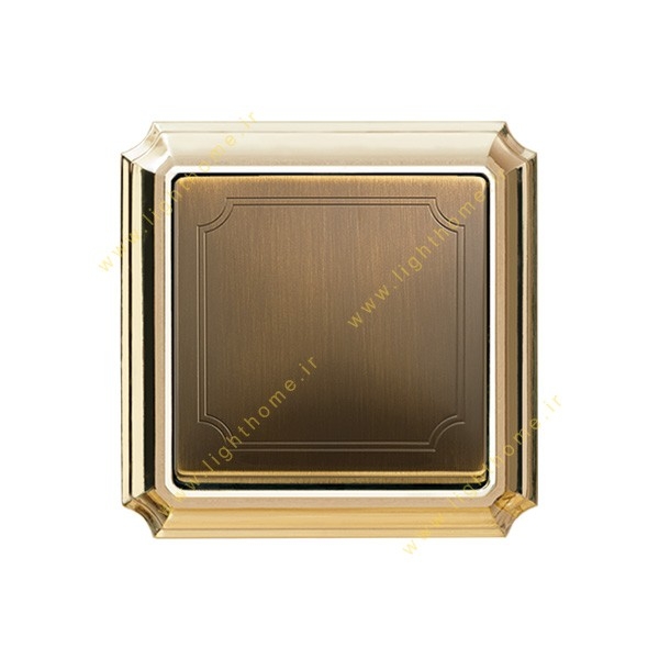 کلید و پریز ادکو مدل آنتیک طلایی رویه برنز