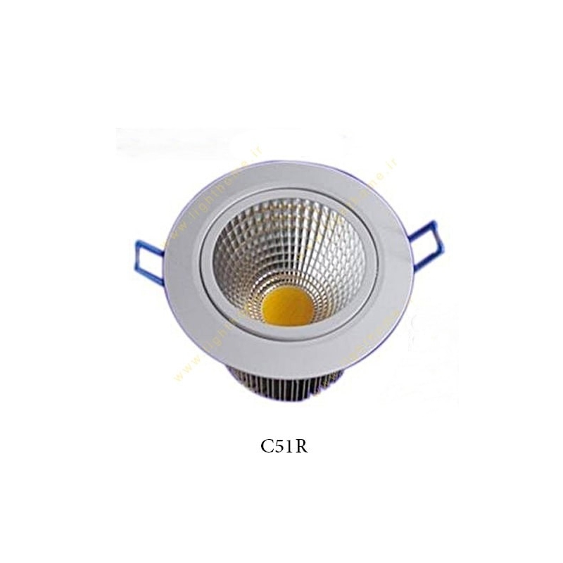 چراغ COB توکار 5 وات سان لوکس مدل C51R