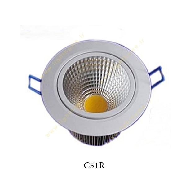 چراغ COB توکار 5 وات سان لوکس مدل C51R