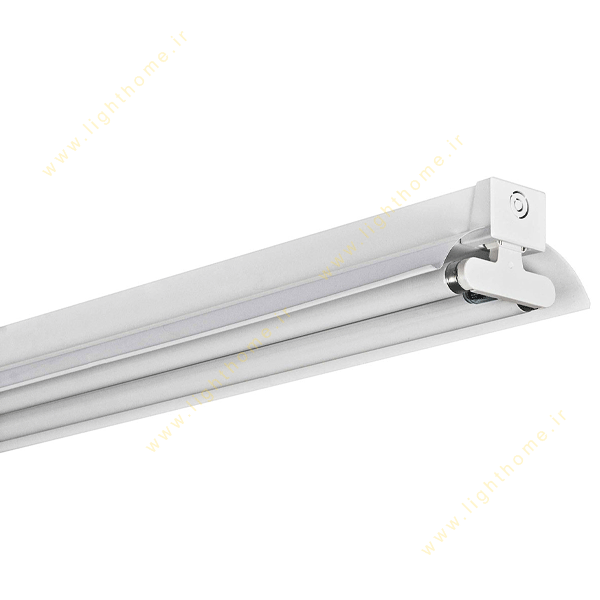 چراغ فلورسنت صنعتی روکار 36*2 وات با رفلکتور سفید مازی نور مدل M122236R