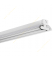 چراغ فلورسنت سقفی 18×2 وات با رفلکتور سفید مازی نور فورته M122218R