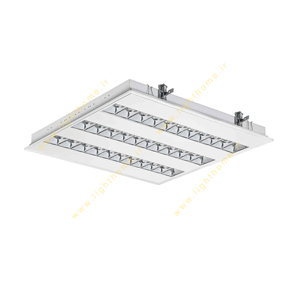 چراغ فلورسنت سقفی 14*3 وات توکار مازی نور مدل M524314D با رفلکتور آلومینیومی و بالاست الکترونیکی