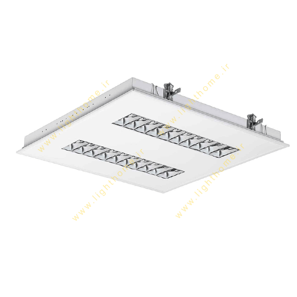 قیمت 36*2 وات چراغ فلورسنت سقفی توکار مازی نور مدل M524236DTCL با شبکه آلومینیومی