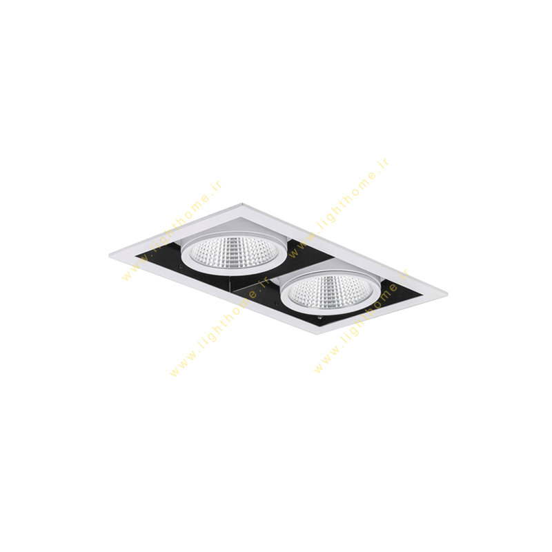 چراغ LED سقفی 52 وات توکار مازی نور مدل اوربیتال M5652MLED2V دوخانه