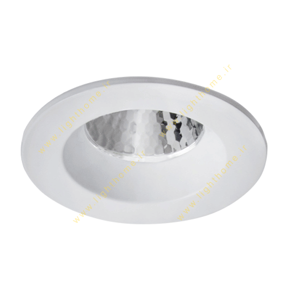 چراغ LED سقفی 10 وات دانلایت مازی نور مدل M589ED3LED3840 با رفلکتور آلومینیومی و دهانه 8 سانتی IP43