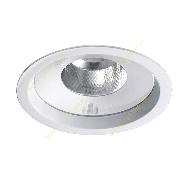 چراغ LED سقفی 13 وات دانلایت مازی نور مدل M589D6LED3840 با رفلکتور آلومینیومی و دهانه 15 سانتی IP43