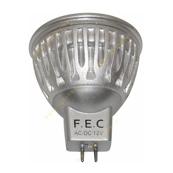 لامپ هالوژنی پایه سوزنی 12 ولت مدل FEC-SMD-6x1W