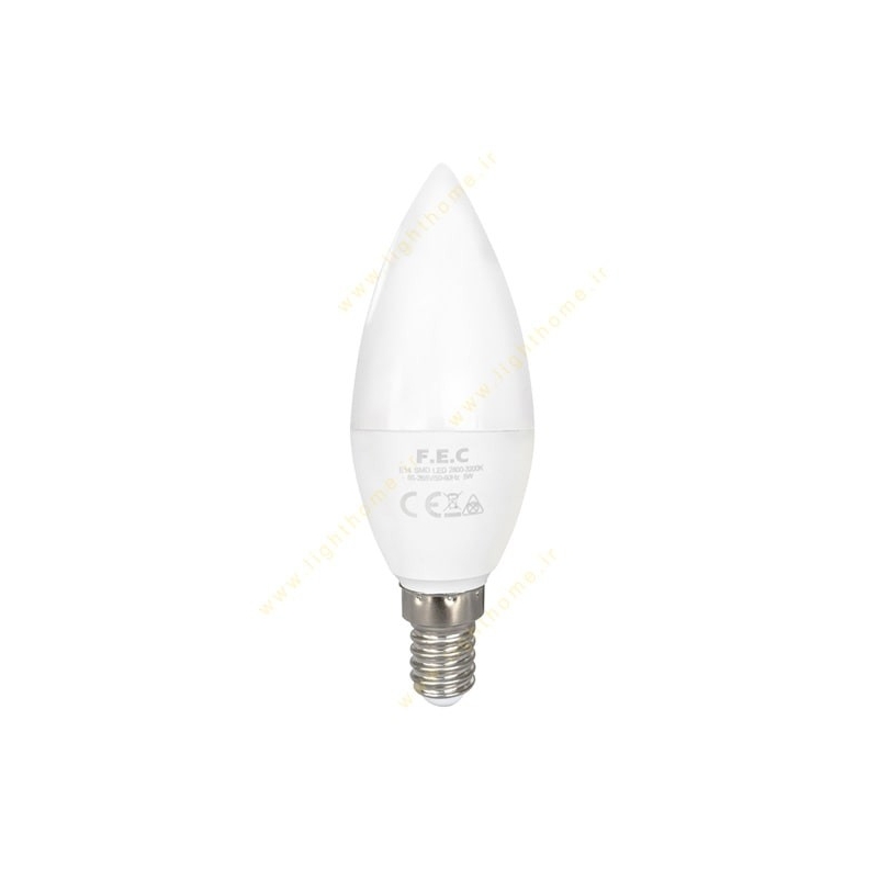 لامپ شمعی مدل FEC-SMD-LED-5W با سرپیچ E14