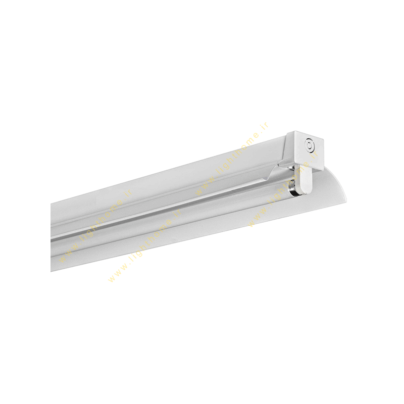 چراغ فلورسنت سقفی 18×1 وات فورته M122118SR با رفلکتور سفید نامتقارن