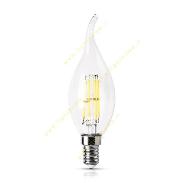 لامپ LED فیلامنتی اشکی 4 وات میتره با سرپیچ E14