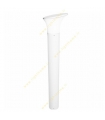 چراغ باغچه ای پایه دار سفید گرد مدل FEC- 4613