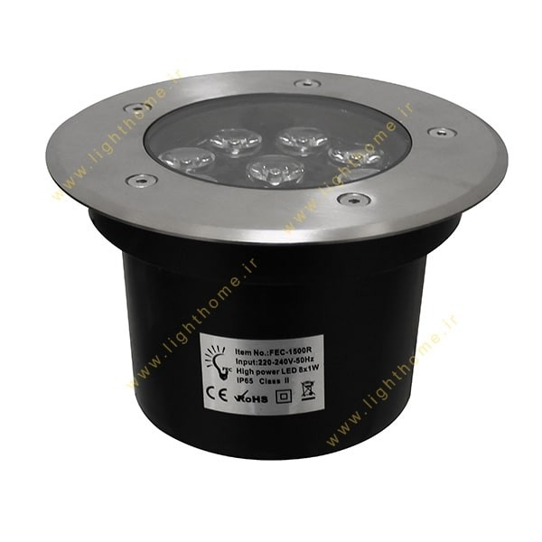 چراغ دفنی POWER LED فاین الکتریک مدل FEC-1500-R-9W