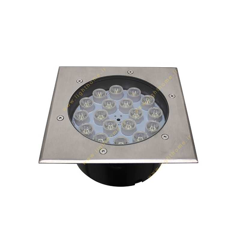 چراغ دفنی پارکتی مربع 18 وات LED مدل FEC-1800