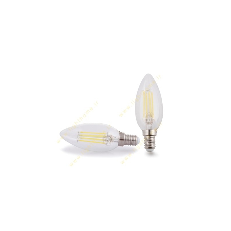 لامپ شمعی شفاف 4 وات شعاع پارس مدل SP-C35-4W