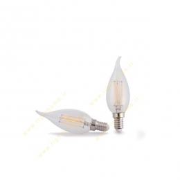 لامپ شمعی شفاف 4 وات شعاع پارس مدل SP-C35-L-4W